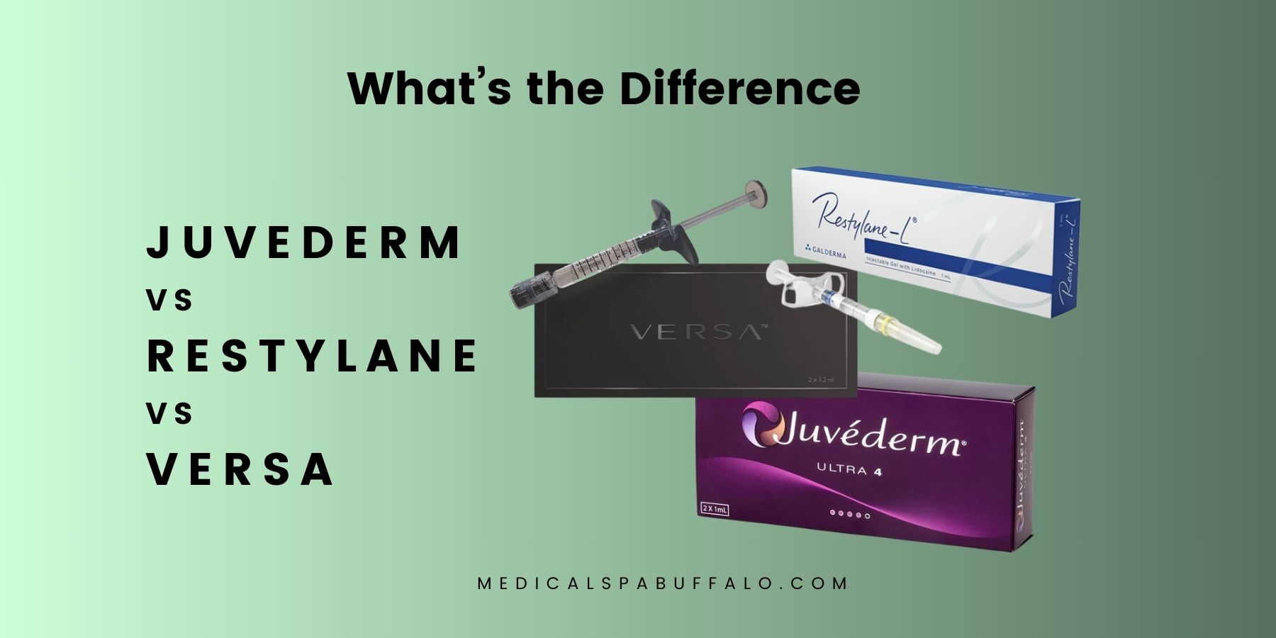 What’s the Difference Between Juvederm vs. Restylane vs. Versa: Which is Best For You in Buffalo